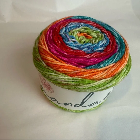 Lion Brand Mandala Ombre’ - HAPPY color-way. 1 ball 🔥 - Picture 1 of 7